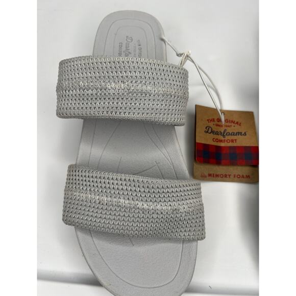 NWT Dearfoams Comfort Memory Foam Sandals - Picture 8 of 11